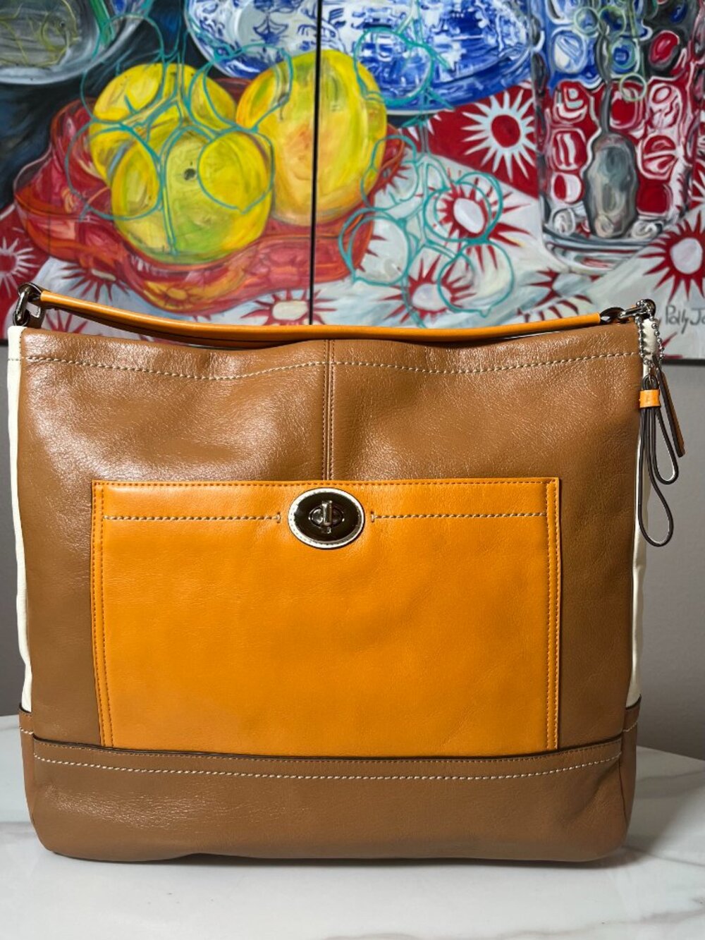 Coach Park Glove Tanned Leather Convertible Shoulder Crossbody 124369 EUC - Picture 2 of 16